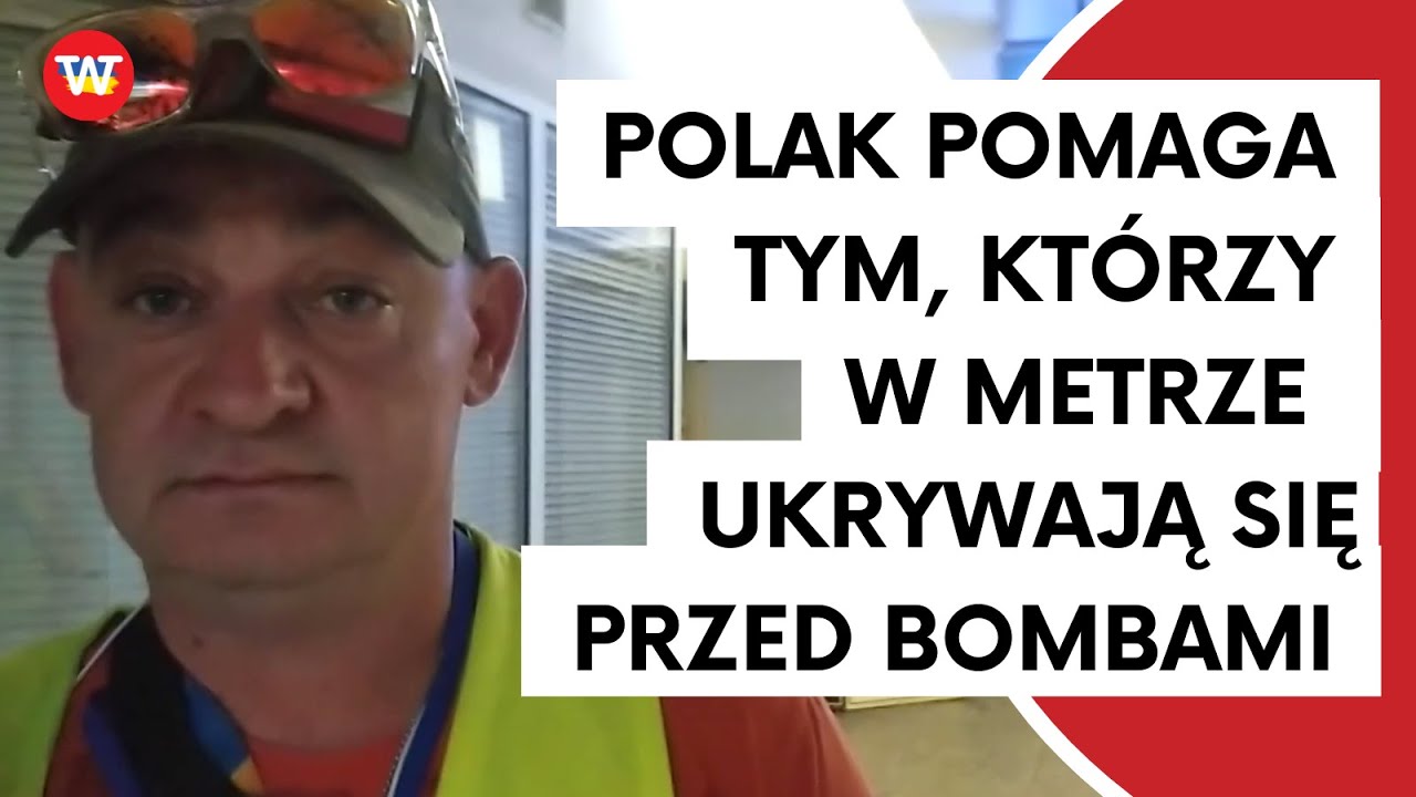 Znaleźli schronienie w metrze w Charkowie. Polski wolontariusz pomaga im przeżyć czas wojny