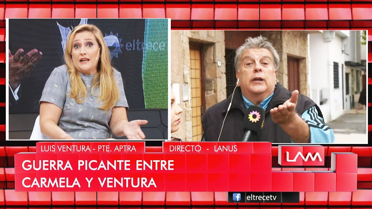 Carmela Bárbaro y Luis Ventura tuvieron un cruce en vivo: “¿Vos estás bien?”