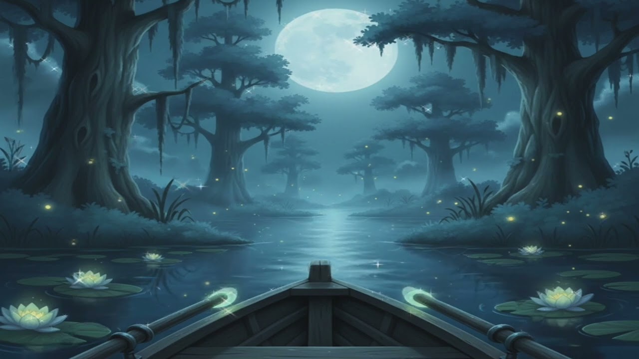 Moonlit Swamp POV Ambience | Secrets of the Swamp 🌑