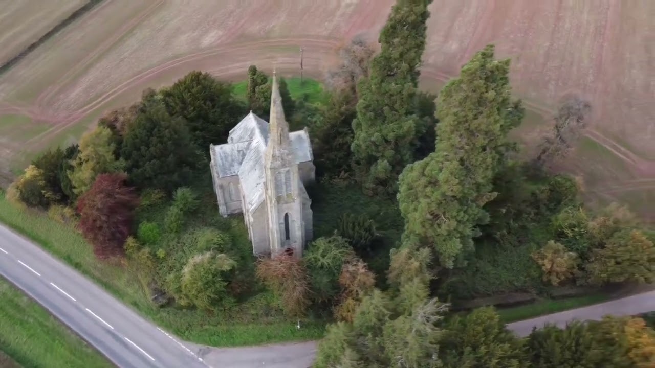 St Mary the Virgin's Church , Yazor. Herefordshire.  👀✈️👍❌👀✈️✈️🆙🔝.  Drone  Flyover  @redfox111
