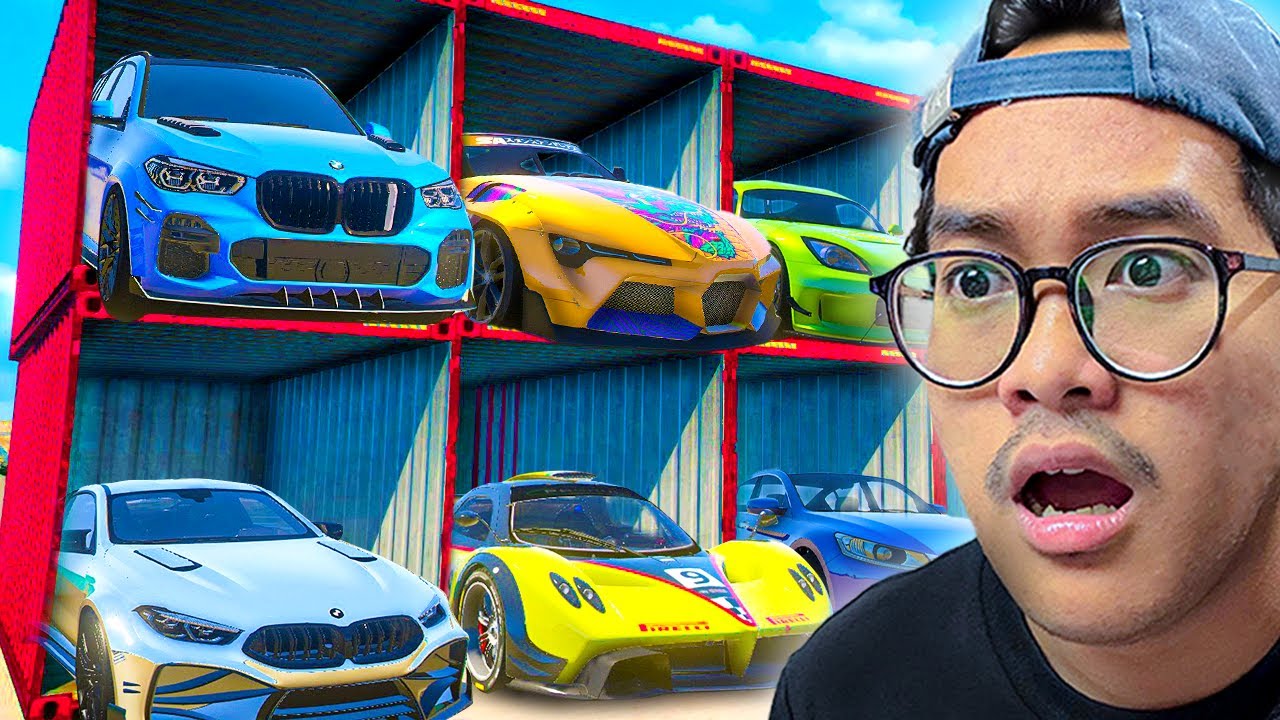 Gua Mencuri KOTAK RAHASIA Isinya Banyak MOBIL LANGKA di GTA 5!