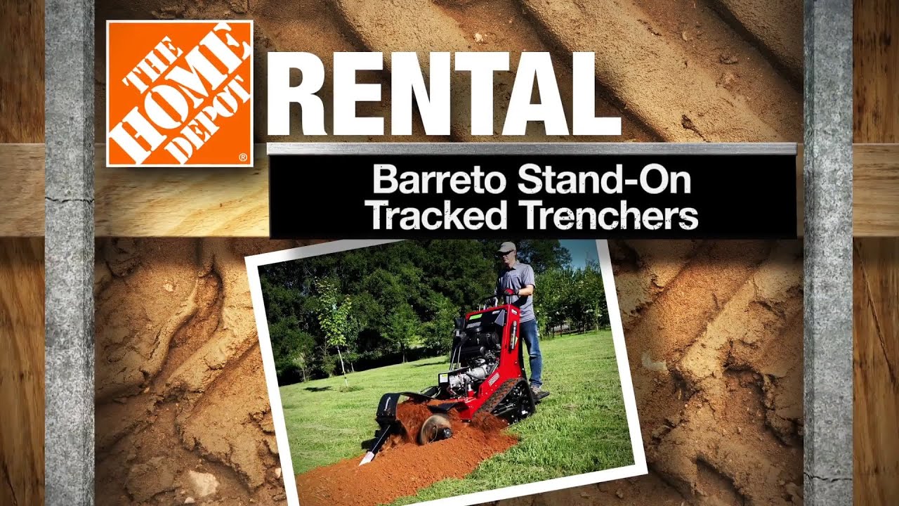 Barreto Stand on Tracked Trenchers | The Home Depot Rental