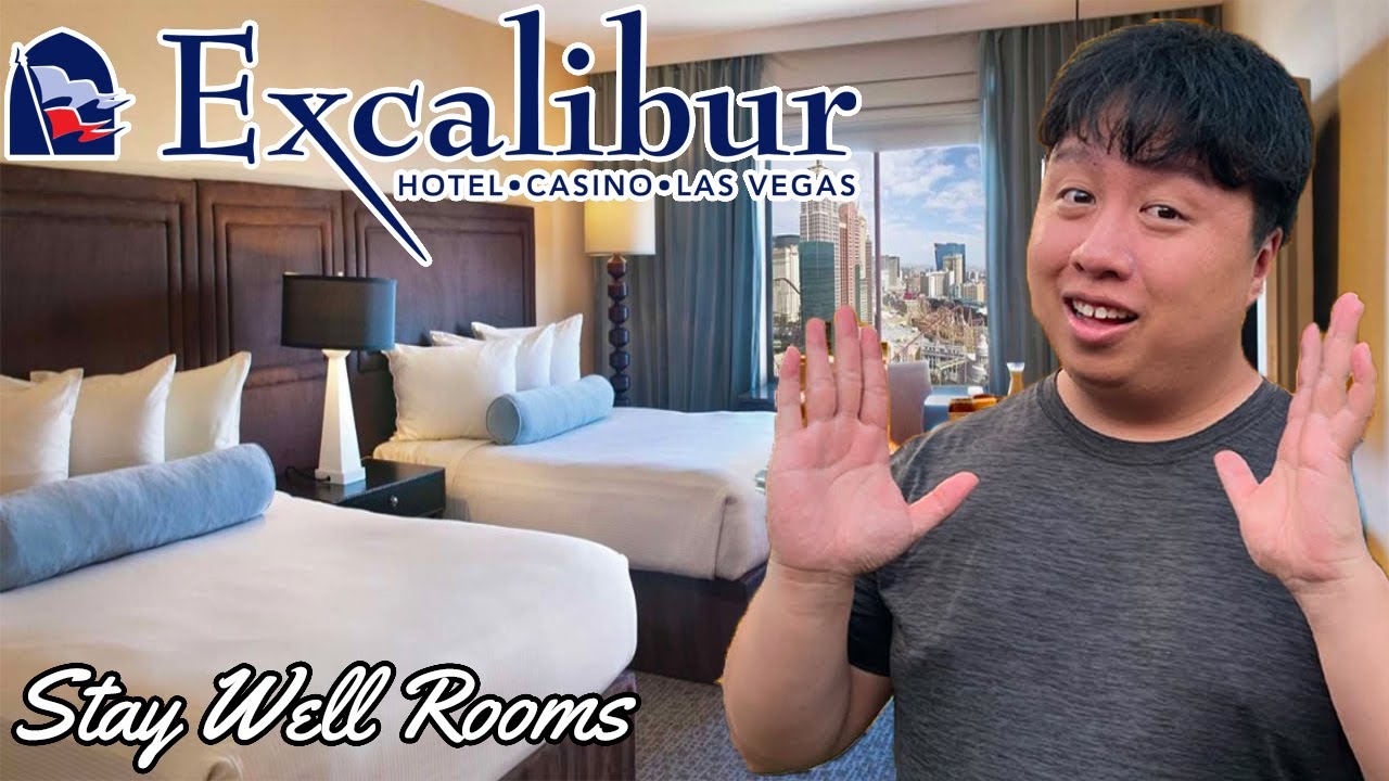 Excalibur Hotel Stay Well 2 Queen Bed Room Tour | Cheapest Hotel On The Strip? | How Good Is It?