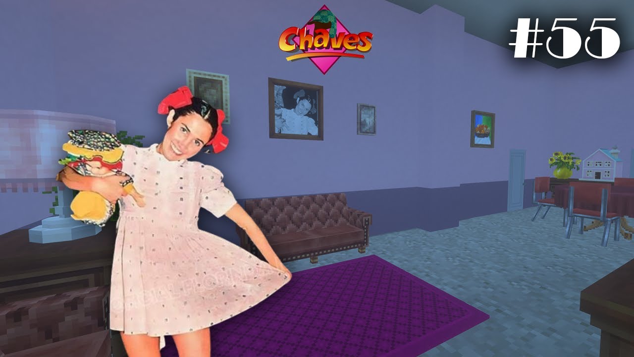 Minecraft Vila do Chaves #055 - Casa da Pópis + Decorações do 2° Pátio da 2° Vila