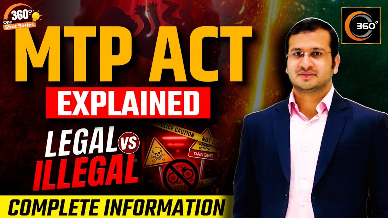 MTP Act 1971 & 2021 Amendment | 24 Weeks Rule | 360 Degree One Shot Series🔥| Siddharth Sandu Sir