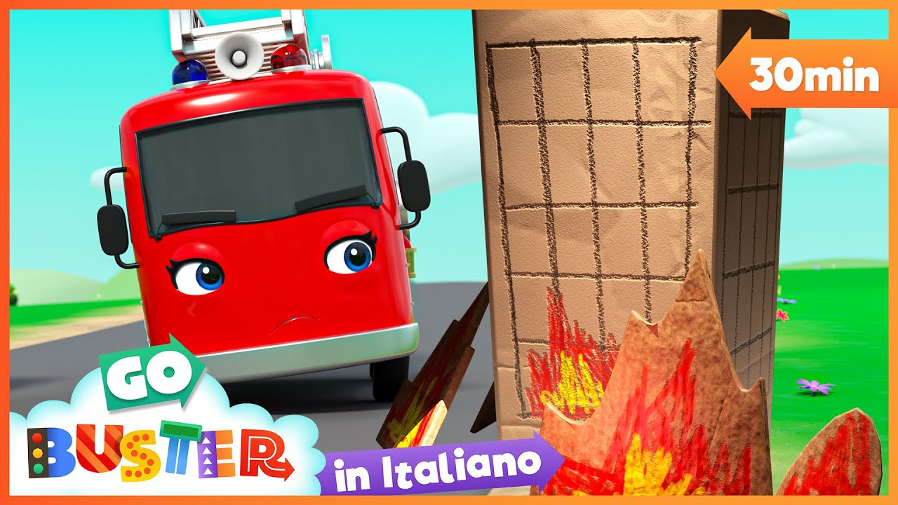 Emergenza Incendio  | + 30min Go Buster in Italiano - Cartoni animati per bambini