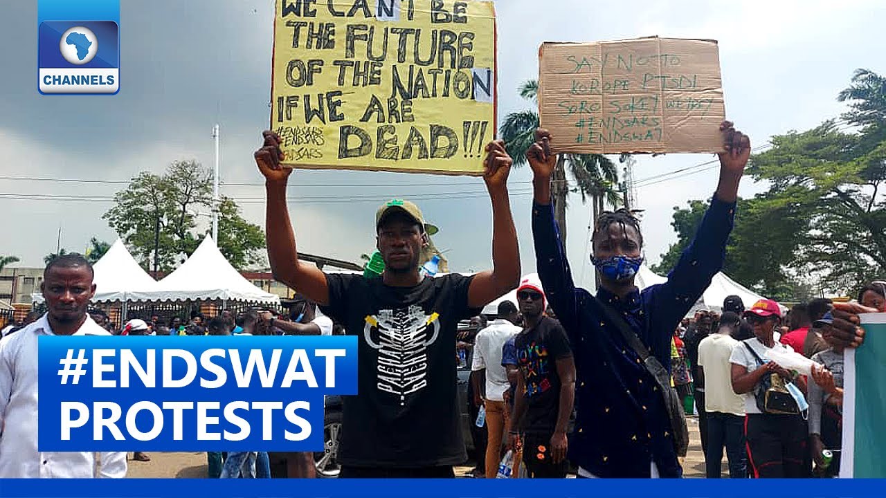 Scenes From #EndSWAT Protests Across Nigeria