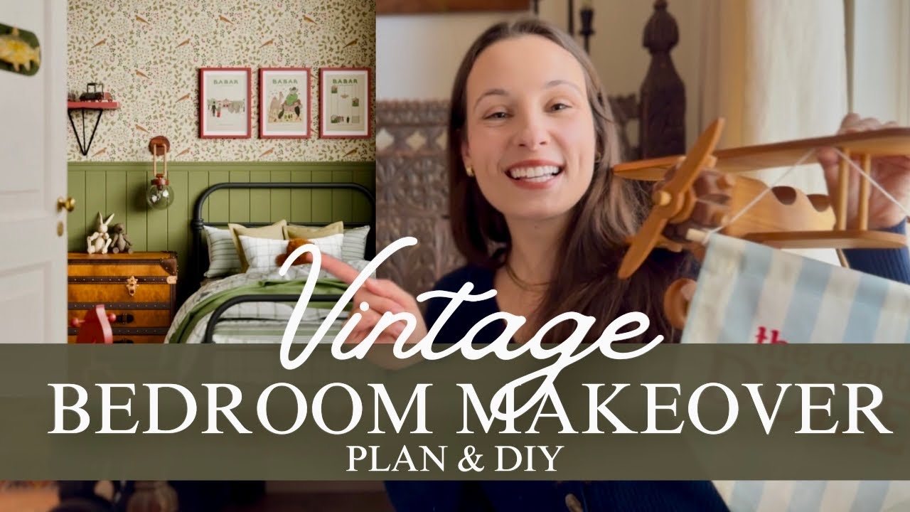 Vintage inspired bedroom makeover | part 1 | design, thrift, & DIY