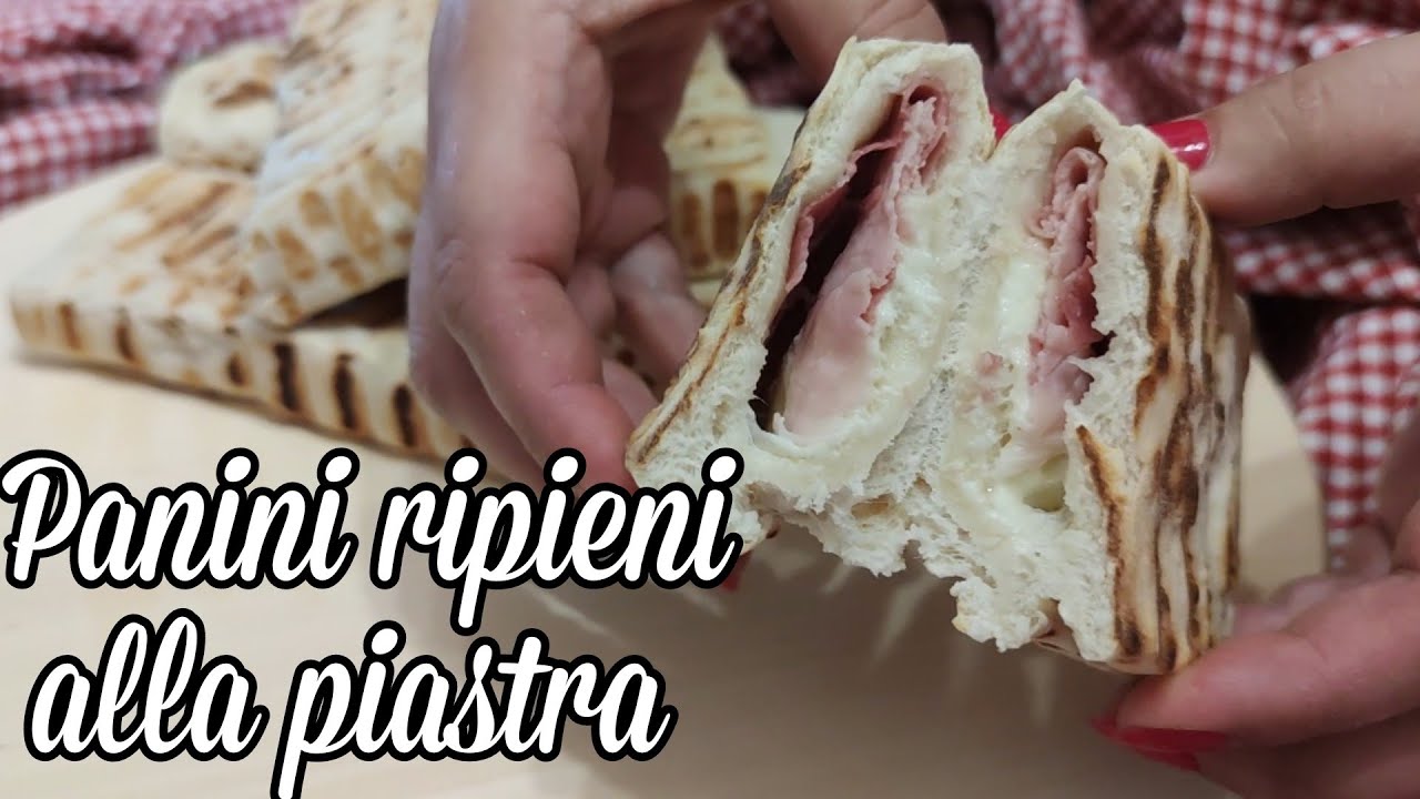 Panini ripieni alla piastra senza lievitazione - Sfizi & Delizie