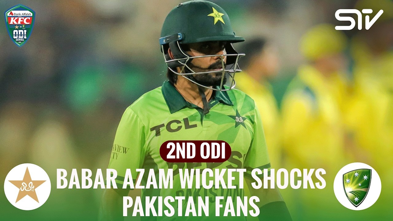 Babar Azam Falls at a Critical Stage | Pakistan vs Australia | M 02 | ODI Series 2026 | PCB | M9J1H