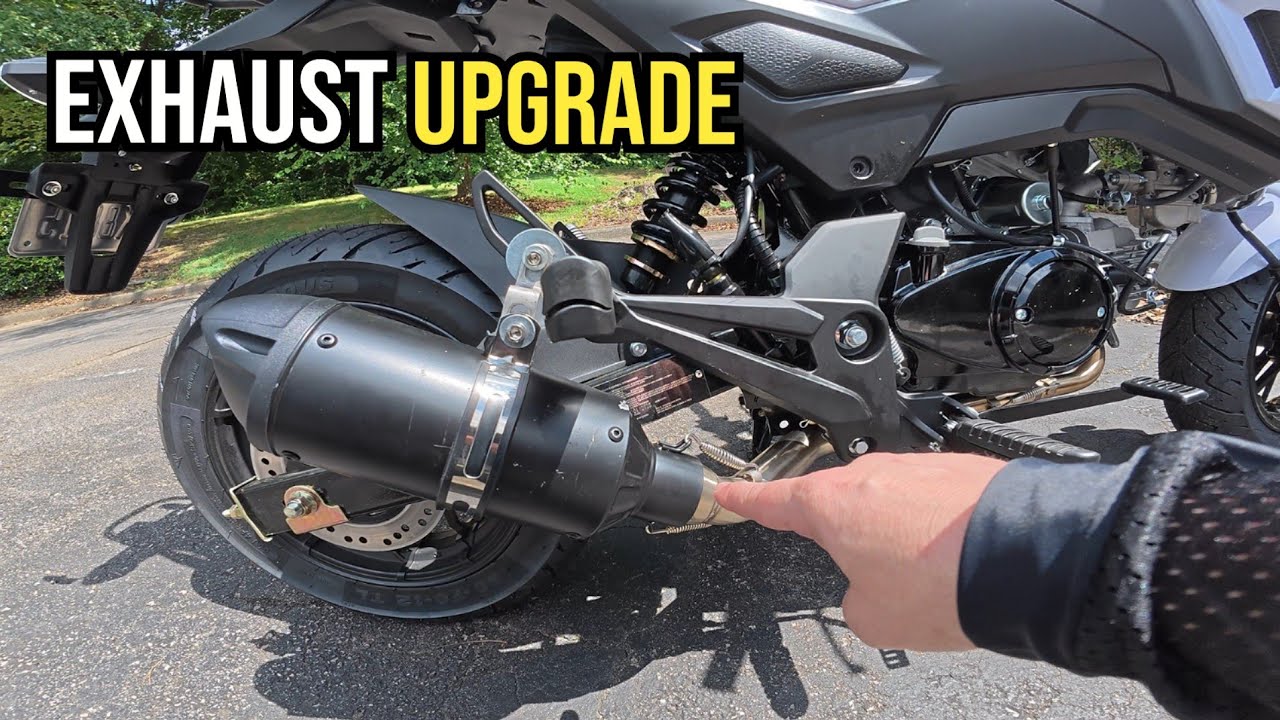 I Installed Aftermarket Exhaust the WRONG WAY on my Boom Vader 125cc | Honda Grom Clone