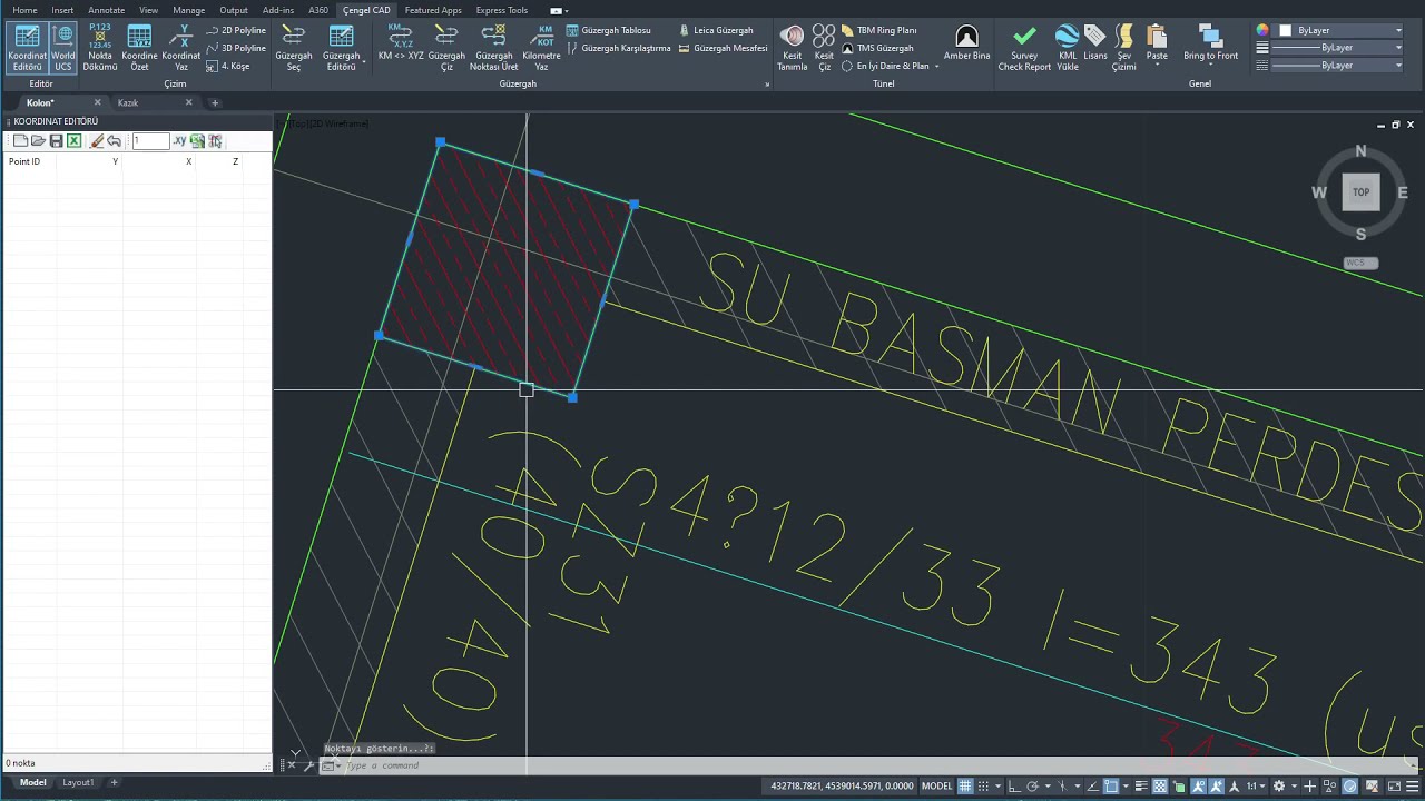 AutoCad Nokta Editörü