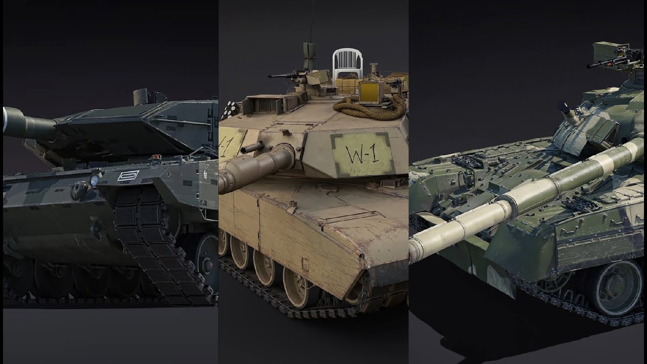 War Thunder - Лучший премиумный танк? M1A1 Click-bait, leopard 2A4M, Т80У-Е1.