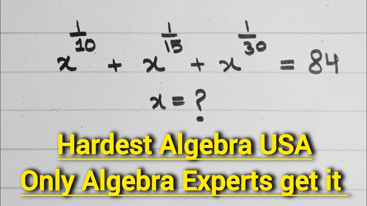 Asked USA Students International Mathematics Competition Algebra Problems can you solve?