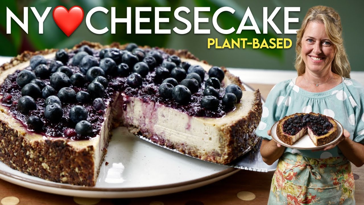 Deliciously Easy Plant-Based New York Cheesecake Recipe ❤️ YUM!