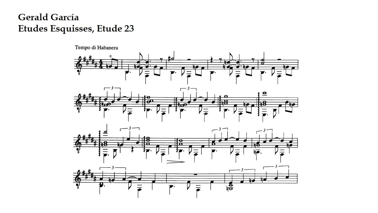 Gerald García. Etude 23