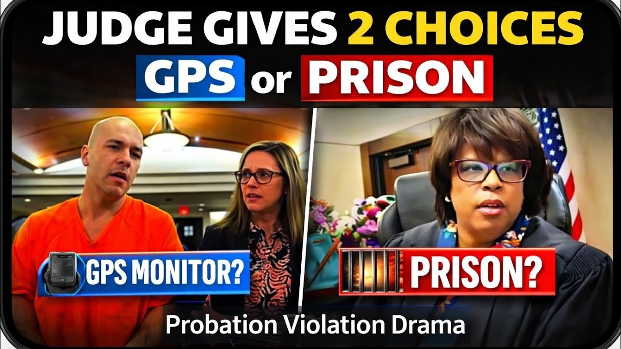 Judge Gives Him 2 Choices: GPS or PRISON | Probation Violation Courtroom Drama