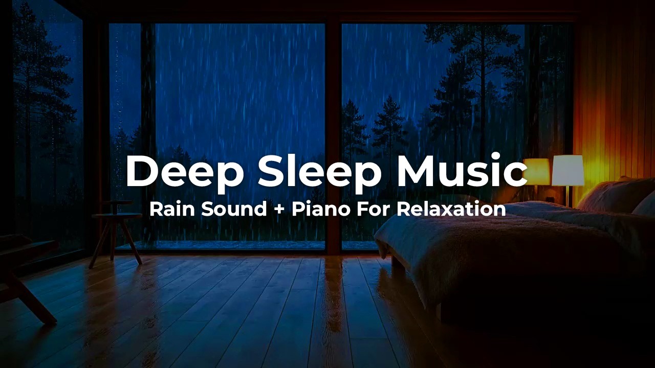 Fast Sleep Solution 🌙 Rain & Piano Music to Fall Asleep Faster and Deeper Tonight