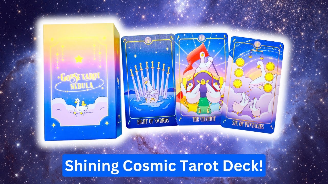 Goose Tarot Nebula Unboxing & Goose Tarot Deck Comparison 🐥💫💙