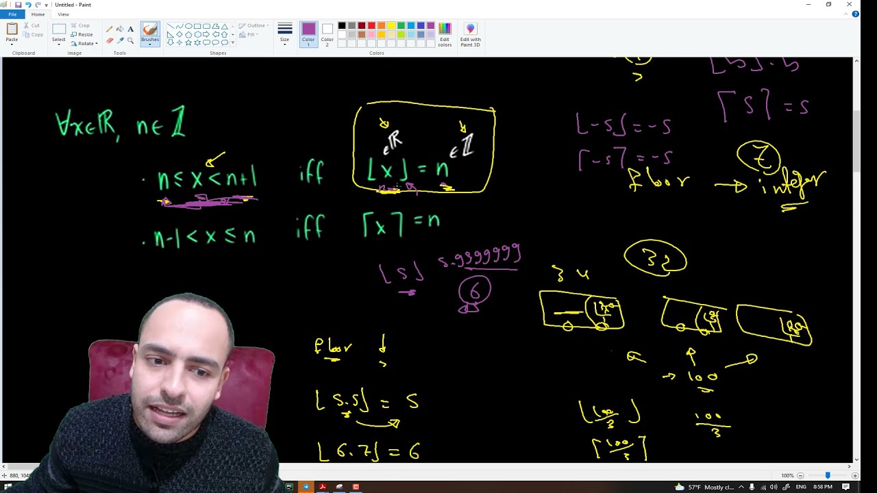 #33 Floor and Ceil Functions | discrete Mathematic | رياضيات