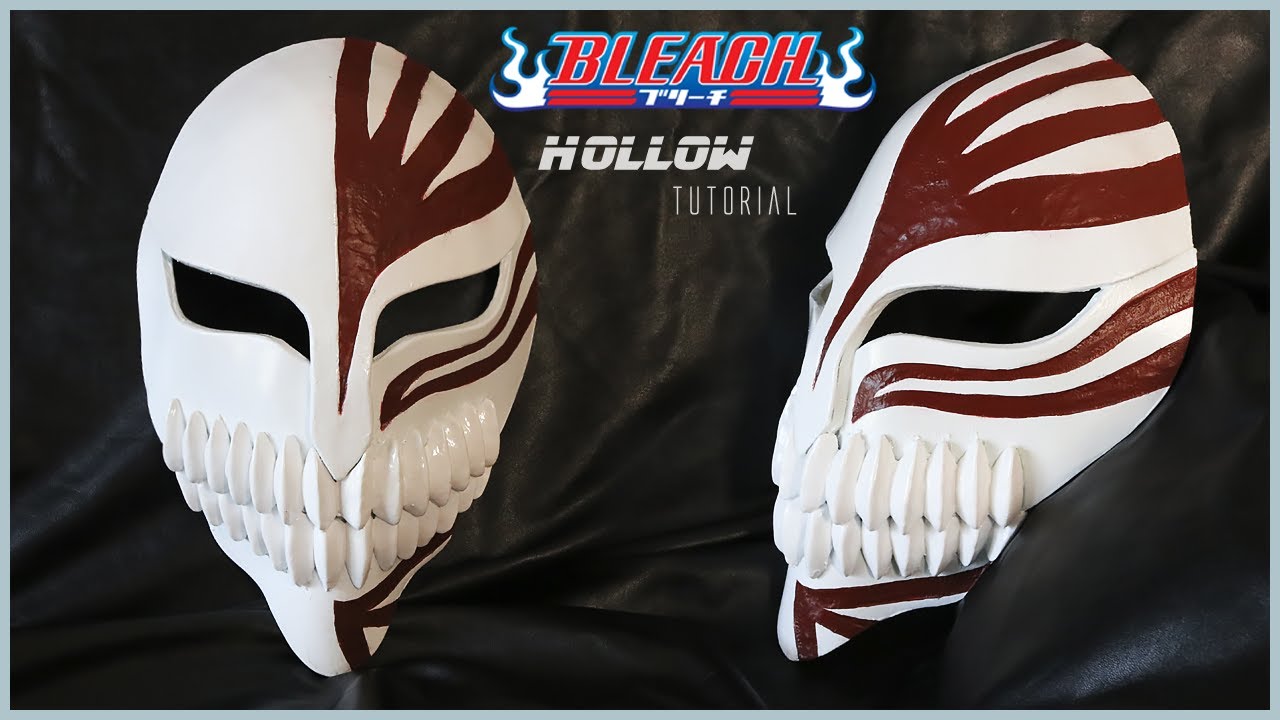 Tutorial: Cómo hacer la máscara Hollow de Ichigo 💀 | BLEACH | Patrones | Goma Eva - COSPLAY