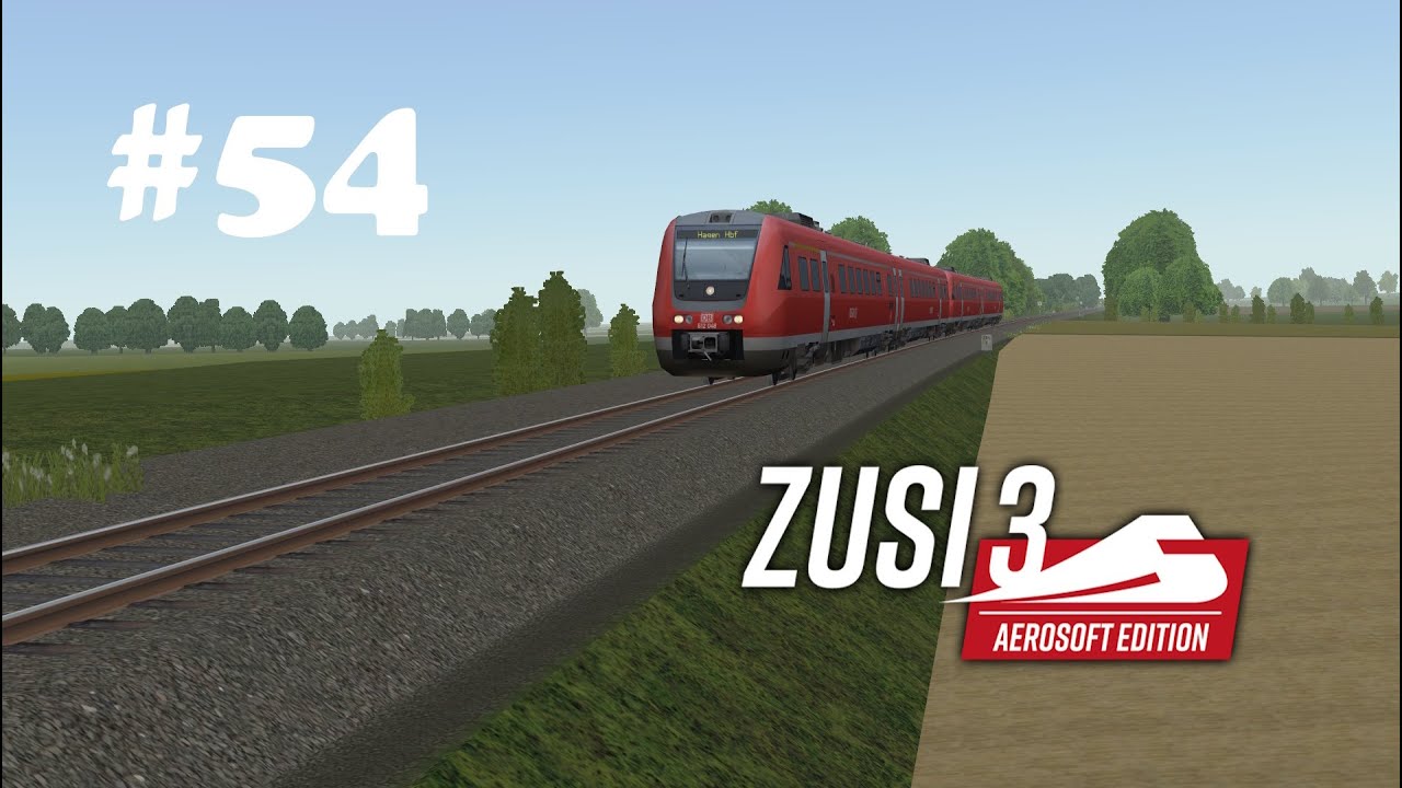 Zusi 3 Führerstandsmitfahrt #54 RE17(3914)  - BR 612- Kassel-Hagen Hbf T 3/6