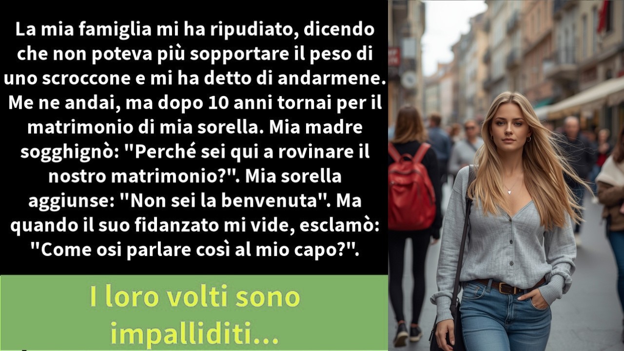 La mia famiglia mi ha ripudiato, dicendo che non poteva più sopportare il peso di uno scroccone e