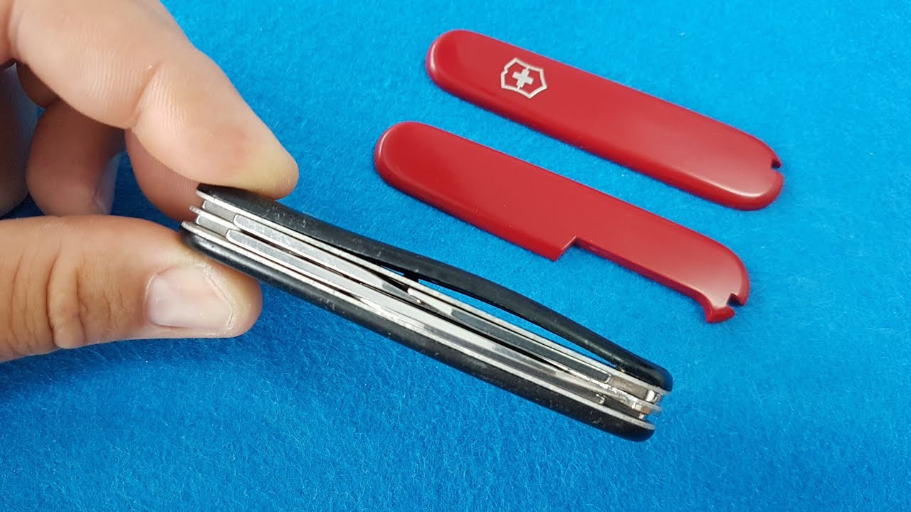 Victorinox: Cambia o restaura los mangos de tus navajas fácilmente.