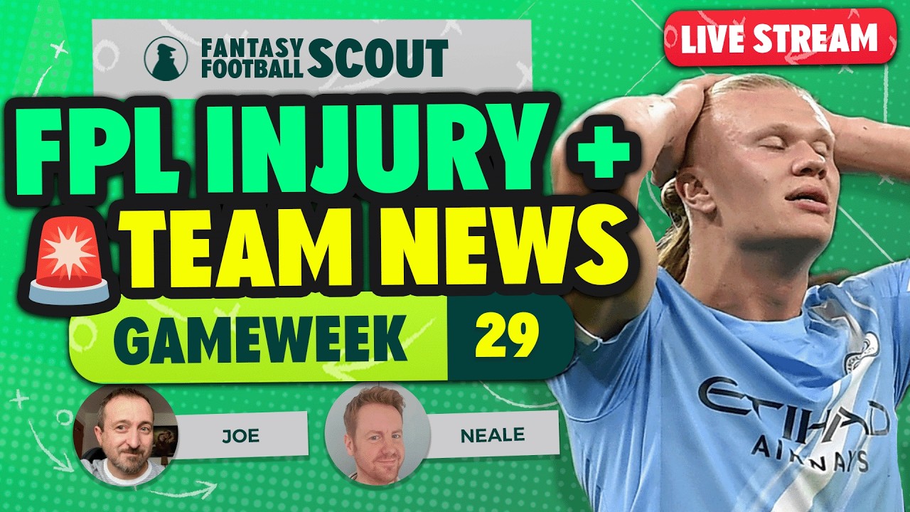 HAALAND INJURY UPDATE! ⚠️ | FPL GW29 INJURY + TEAM NEWS 🚨| FPL Tips 2025/26