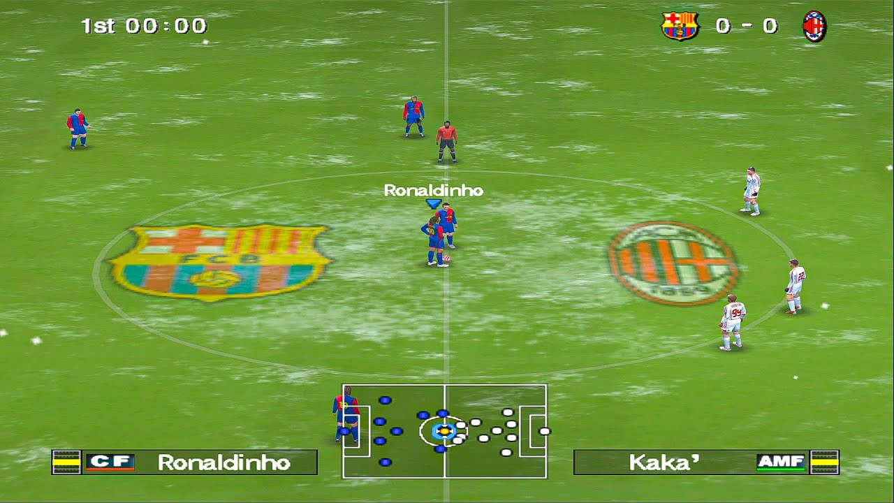 PES 6 — Барселона против Милана | PS2