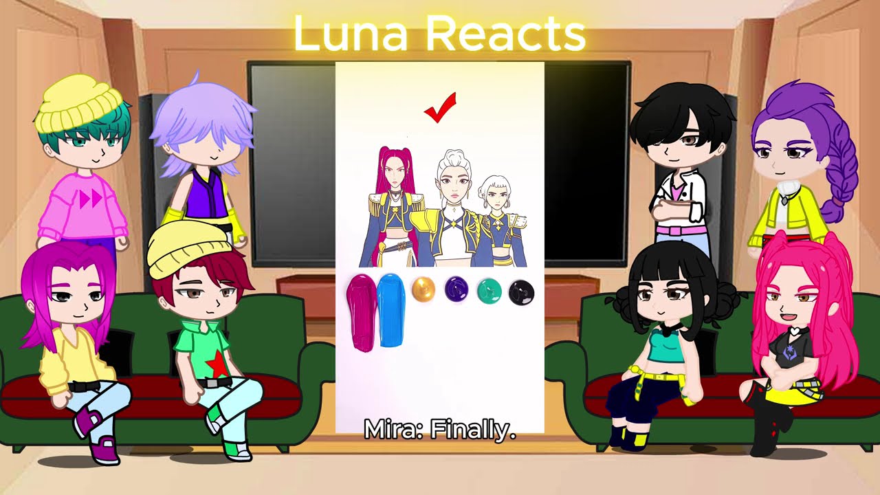 KPop Demon Hunters React To Themselves / TikToks + Memes / Huntrix & Saja Boys / Gacha React