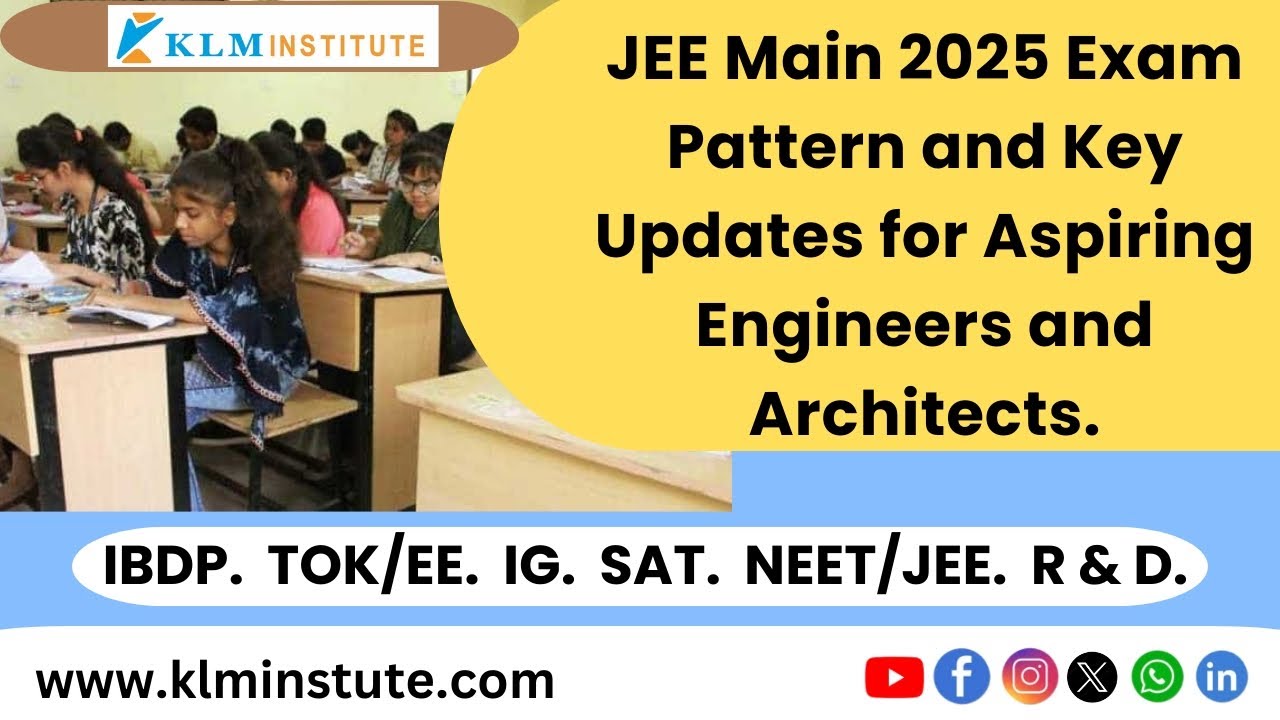 JEE Main 2025 Exam Pattern and Key Updates for Aspiring Engineers and Architects.