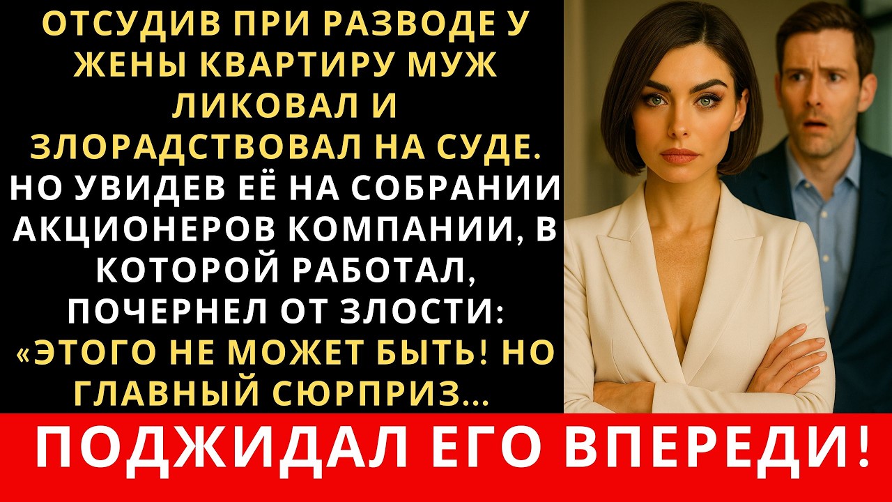 Муж юрист отсудил у жены квартиру в суде. Он не знал, что скоро  его жизнь изменится навсегда...