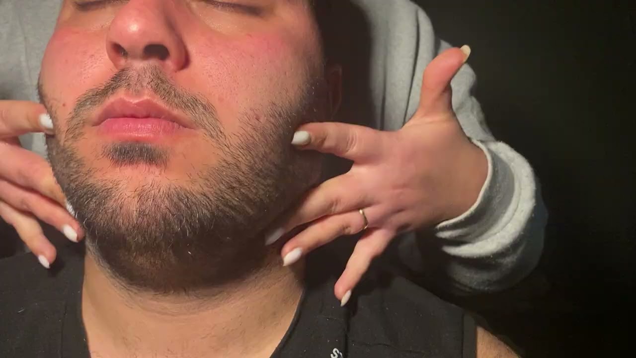 This Beard Massage Put My Husband to Sleep 😴 ASMR