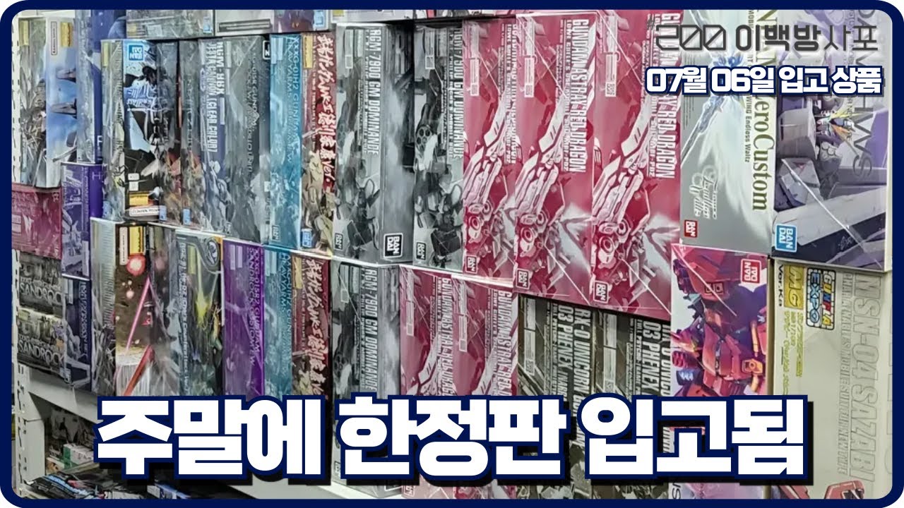 소소한 중국제 프라모델이랑 클럽G 한정판까지 입고 완료