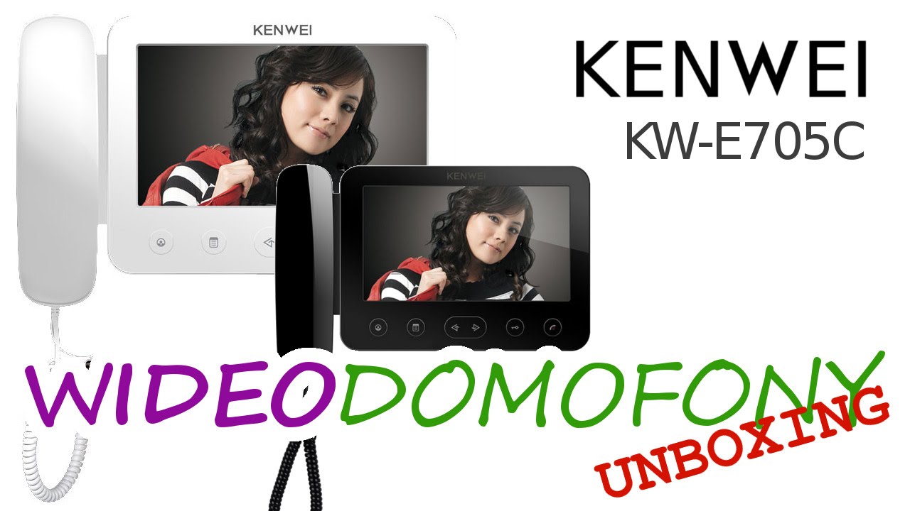 Wideodomofon KENWEI E705FC - Odpakowanie Unboxing - Video Door Phone