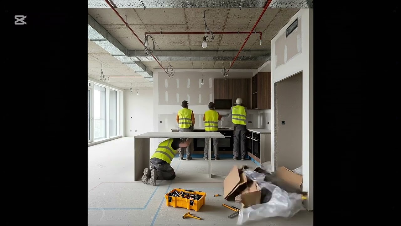 Modern open-plan kitchen renovation