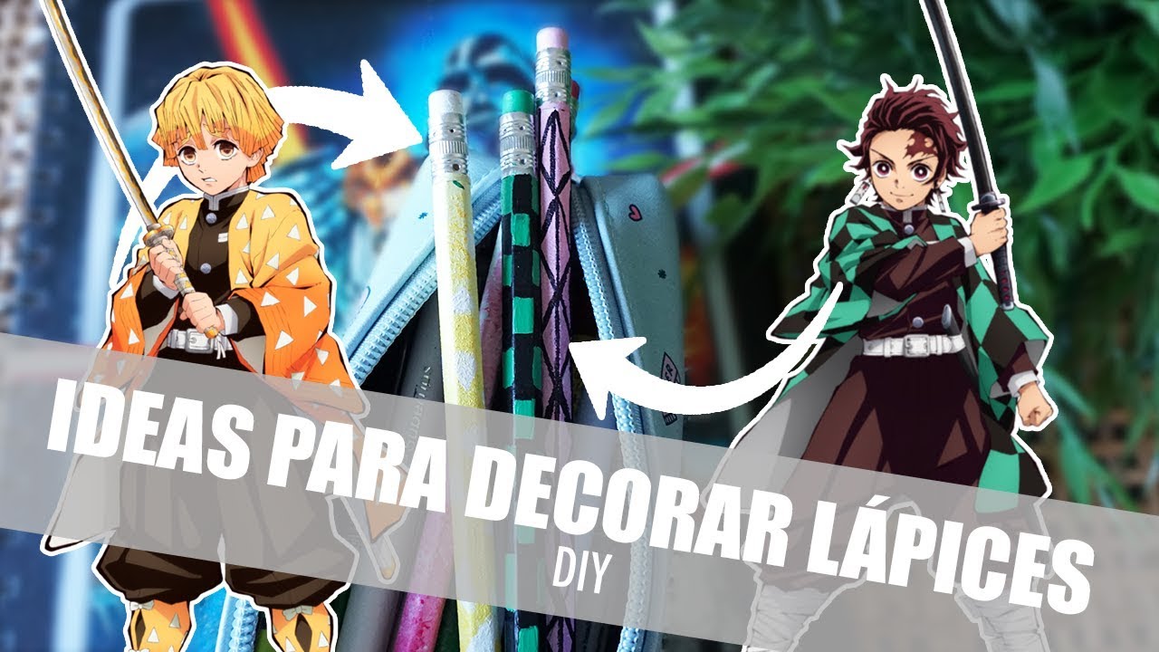 ✏️ IDEAS PARA DECORAR LÁPICES ANIME ✏️ DIY fácil de REGRESO A CLASES