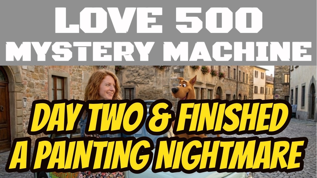 The Mystery Machine - Day Two. Cat N 2016 Lounge - A painting nightmare #scoobydoo #shaggy