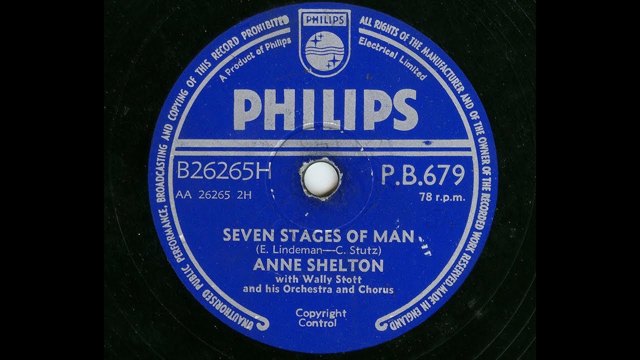Anne Shelton 'Seven Stages Of Man' 1957 78 rpm