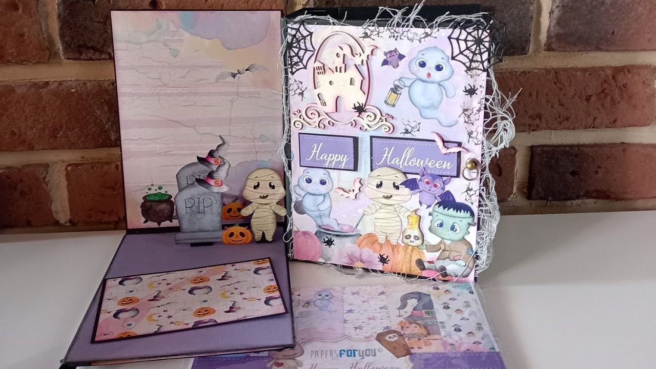 PAGE POPUP ALBUM DÉBUTANT HALLOWEEN 