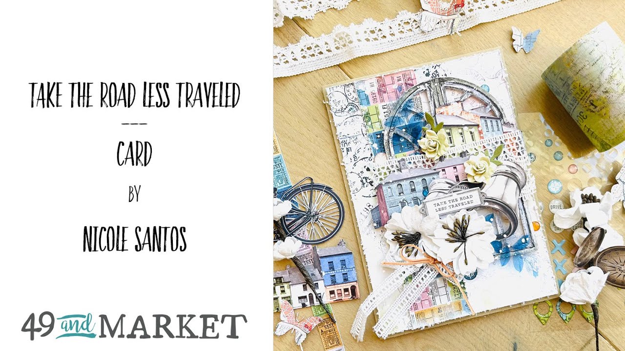 Take The Road Less Traveled - 5x7 Card  by Nicole Santos