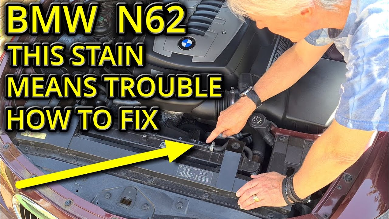 BMW N62 DON'T IGNORE THIS STAIN - HOW TO FIX
