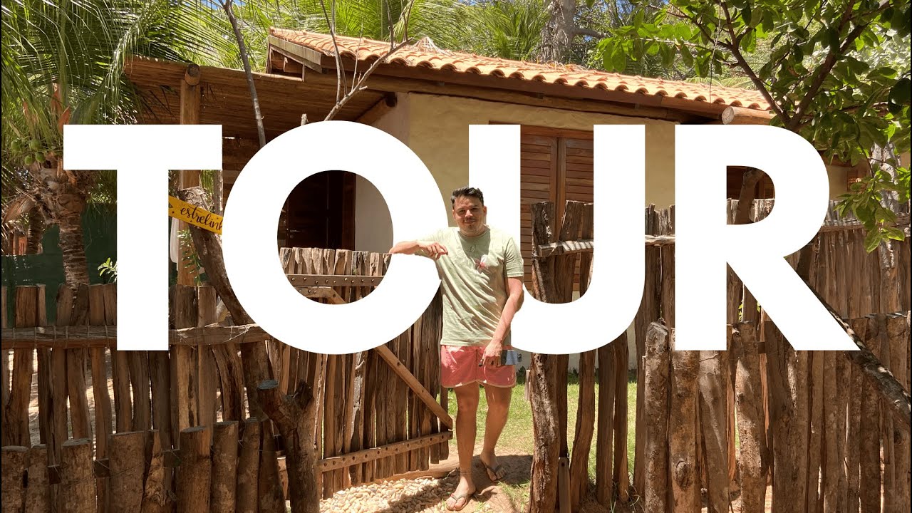 TOUR COMPLETO NA POUSADA DE PRAIA - Estilo Rústico e de Frente pro Mar