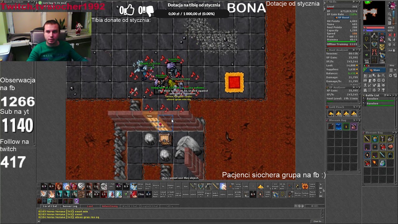 Tibia bestriary Banshee boosted facc