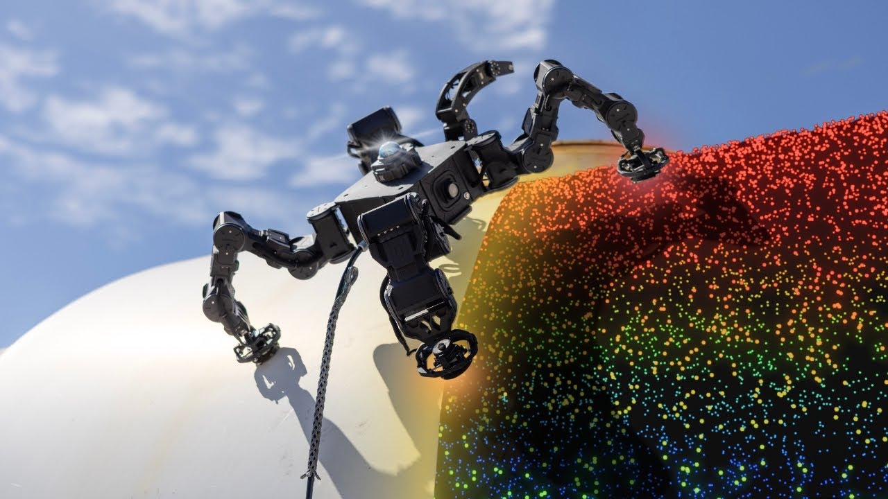 The Four-Legged Electromagnetic Robot that can see it all