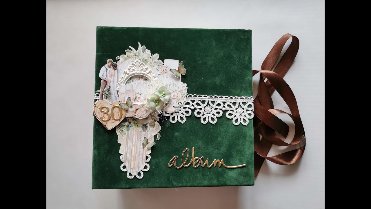 Album na 30 rocznicę ślubu z kolekcji Mintay Papers  #scrapbooking  #album #mintay