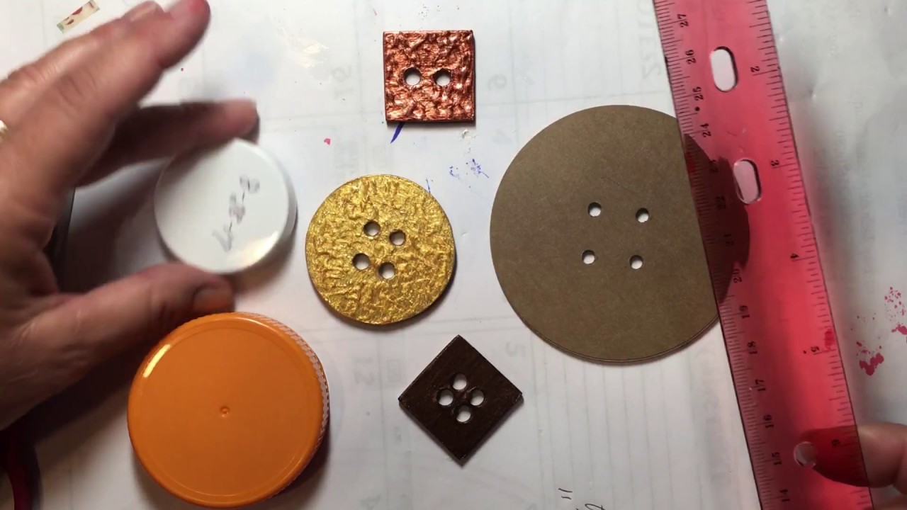 Build Your Stash and Craft, Wk 47, Diy Big Buttons, and Button Toy :)