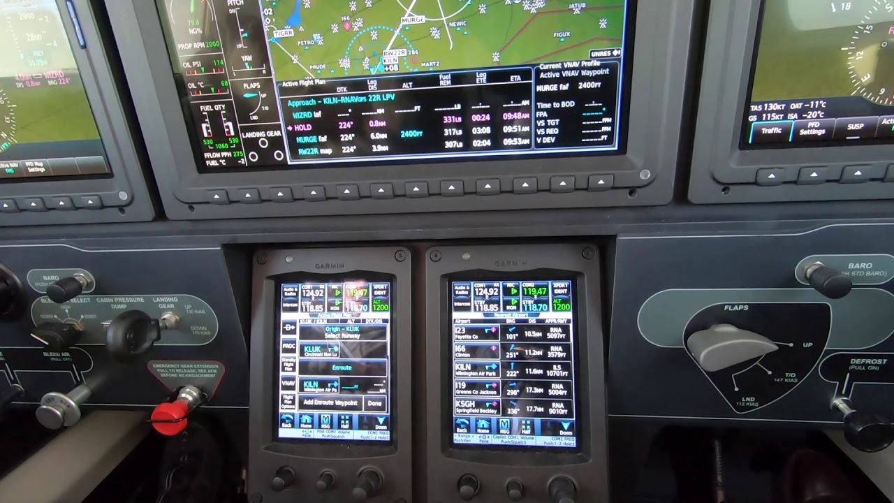RNAV LPV Approach at Wilmington Ohio in a Piper M600