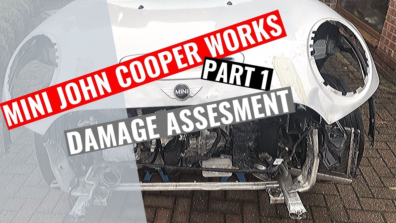 Repairing Salvage Car from Copart John Cooper Works Pt1. Time for Teardown and Assess the Damage.